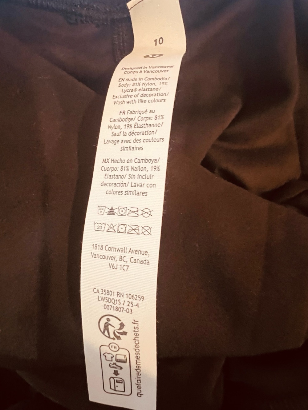 NWT Lululemon Align High-Rise Pant 28” w/Pockets Black SZ 10 Nulu Yoga Leggings - Picture 7 of 9